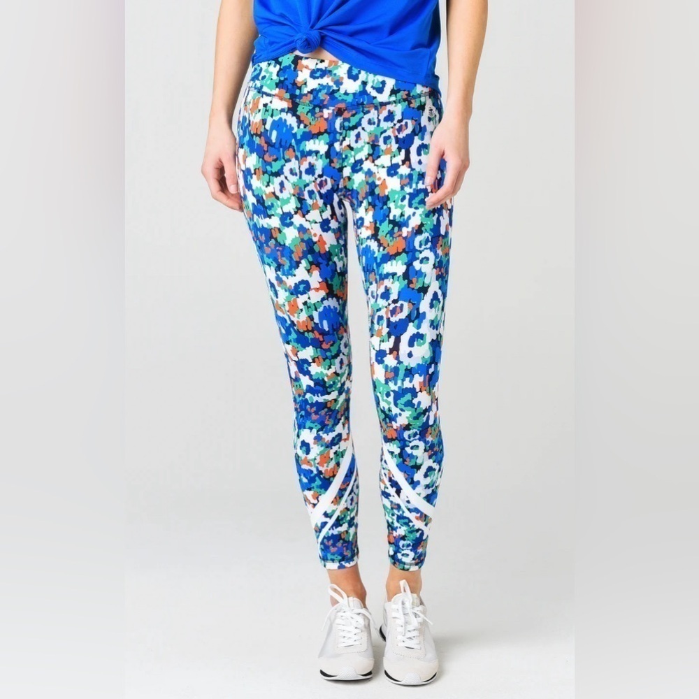 Tory Sport Printed Chevron 7/8 Leggings Size XS